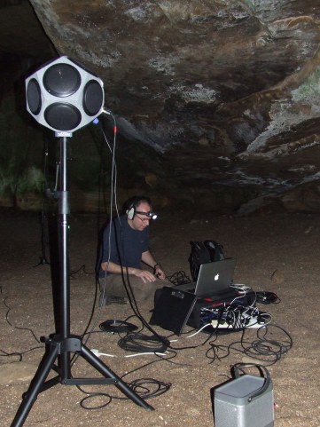 RT recording in Sculptor's Cave.JPG